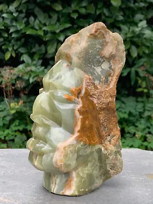Ancient Green Hardstone Head Face Carving Jade? Jadeite? Pre Colombian Indian • $300
