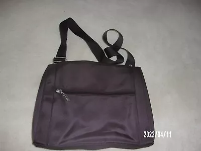 Maxx New York Brown Nylon Zipper Closure Shoulder Handbag  EUC • $10