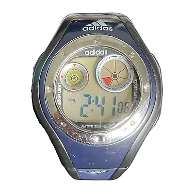 Vintage Adidas Digital Watch Quartz Sports Watch Y2K Blue • $55.97