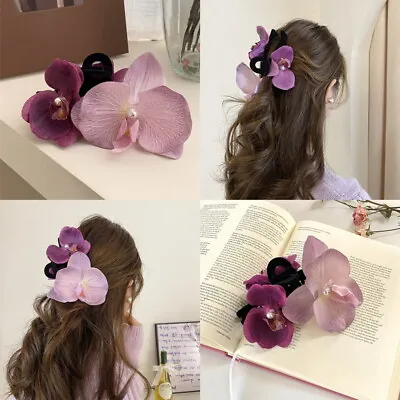 Large Rose Flower Hair Clip Hairpin Beach Holiday Wedding Accessory Bridesmaid` • £4.74