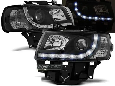 $399.28 • Buy Headlights LED DRL Look For VW T4 96-03 BUS Daylight Black WorldWide Free Ship U