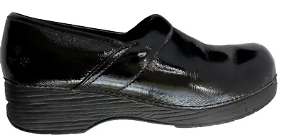 Skechers Tone-ups 38825 Womens Black Glossy Shoes Nurses Professional Clogs~8 • $15