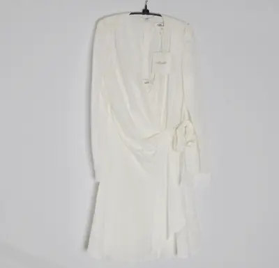 $64.99 • Buy Diane Von Furstenberg White Clarice Wrap Dress - Womens Size 14 *New W/ Tags