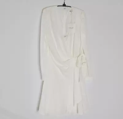 $64.99 • Buy Diane Von Furstenberg White Clarice Wrap Dress - Womens Size 14 *New W/ Tags