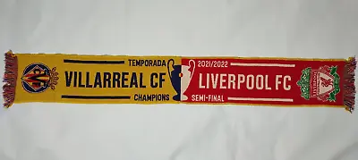 Villarreal V Liverpool UEFA Champions League Semi Final Scarf 2021/2022 • £6.99