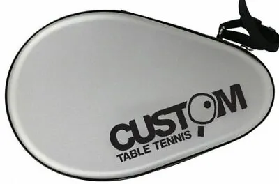 Custom Table Tennis Elite Double Bat Case Silver New UK Fast Post • £6.99