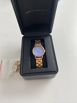 Marc Jacobs Blue Dial Rose Gold Tone LADIES WATCH • $120