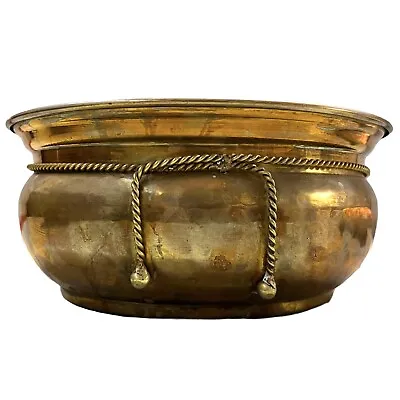 Brass Color Metal Cauldron Bowl 10” X 4.5” • $38.78