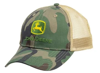 £19.99 • Buy Genuine John Deere Adults Camouflage Mesh Back Baseball Cap Camo Trucker Hat