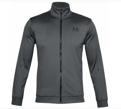 Mens Under Armour UA Tricot Jacket Sweatshirt Full Zip Track New With Tags • $38.95