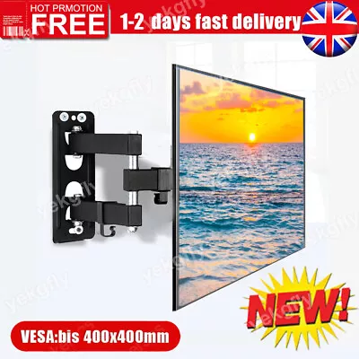 TV Wall Bracket Mount Tilt Swivel For Samsung LG Toshiba 32 40 43 50 55 60  Inch • £19.90