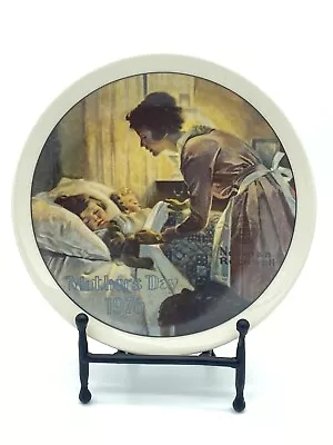 Norman Rockwell Mother's Love & Memories PORCELAIN Plate SPECIAL EDITION 1976 • $8