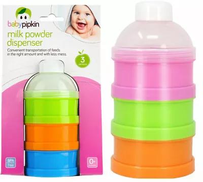 Baby Milk Powder Dispenser Storage Pots Formula Mix Container Snack BPA Free • £5.75