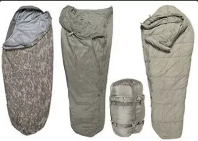 5 Piece US Military Issue INTERMEDIATE COLD WEATHER MODULAR SLEEPING BAG • $89.99