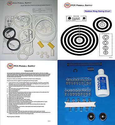 1992 Gottlieb/Premier Super Mario Bros. Mushroom World Pinball Tune-up Kit • $38.45