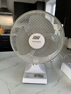 Micromark Desk Fan - Oscillating & Tilt - 3 Speed Settings • £10