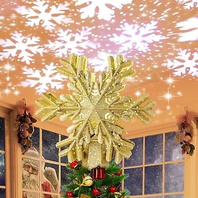 LED Projector Rotating Lighted Christmas Tree Topper • $25.20