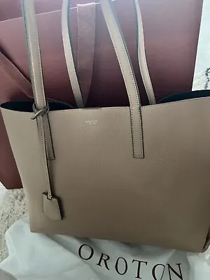 $120 • Buy Oroton Tote Bag Medium Leather Tan Rrp$400