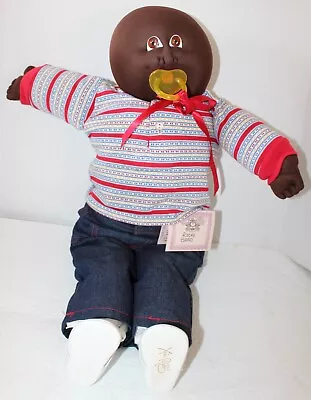 Cabbage Patch Kids Soft Sculpture Bald Boy Pacifier African American Doll Ricky • $62