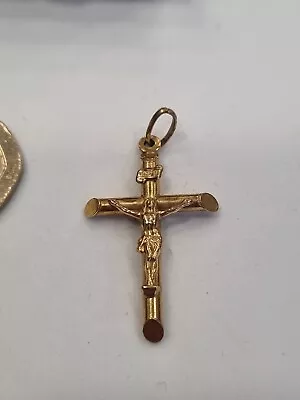 9ct/375 Crucifix/ Cross Yellow Gold 1.65 Grams Fully Hallmarked • £49.99