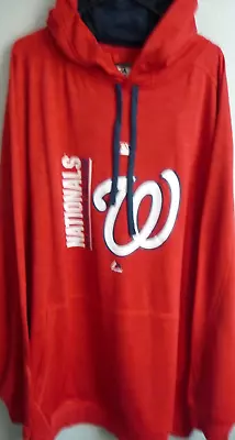 Men's Majestic Washington Nationals Pullover Hoodie 5XT NWT • $24.99