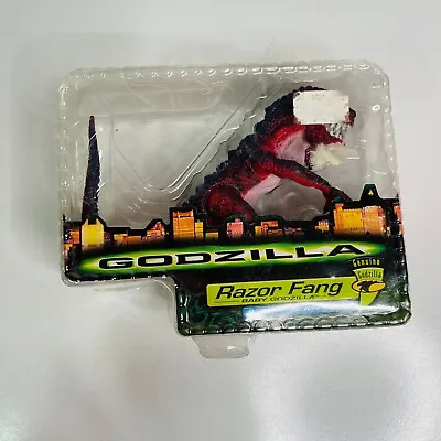 Vintage 1998 Razor Fang Baby Godzilla 6  Trendmasters Red Action Figure (New) • $60