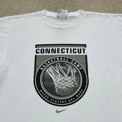 $20 • Buy UConn Huskies Shirt Men Small NCAA College Basketball Vintage 90s Nike Swoosh