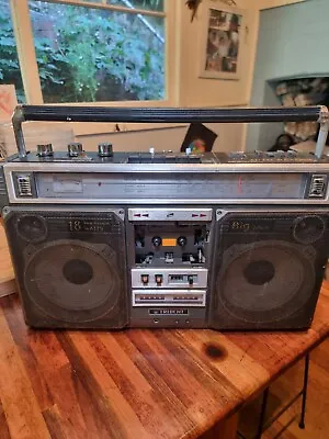 Trident CX-457F Vintage Boombox Ghettoblaster 80s Retro Stereo Working/issues • $50