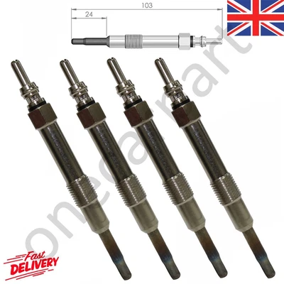 £12.68 • Buy 4 X Glow Plugs Diesel Cold Start For Vauxhall Astra MK5 H 1.9 CDTI 8V 2004 To 11