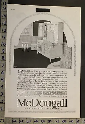 1920 Mcdougall Kitchen Cabinet Furniture Cupboard Pantry Home Decor Ad 24062* • $38.95