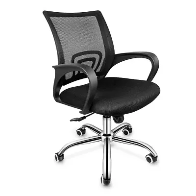 Deluxe Task Office Chair Ergonomic Mesh Computer Chair W/ Wheels Arms Adjustable • $64.99