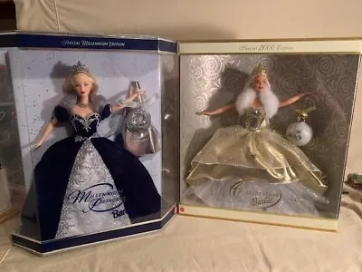 Barbie Special 2000Celebration & Millenium Princess NRFB Both MINT Dolls & Boxes • $28