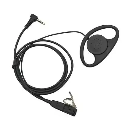 Mic Hidden D-Shape Earpiece Headset PTT For YAESU Vertex VX-1R 5R VX-110 VX298 D • £7.50