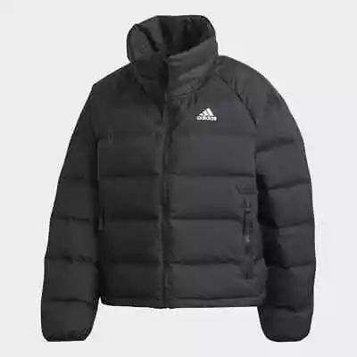 Adidas Womans Helionic Down Jacket Coat Ladies Puffer Insulated Warm Relaxed Fit • £39.98