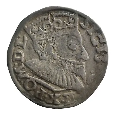 Poland 1594 Sigismund III 3 Groschen Silver Coin Posen Mint Good Strike 6B • $85