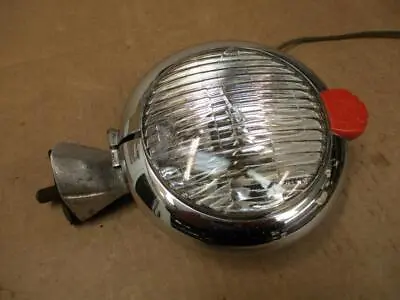 1930s 40s S & M Lamp Co. 4  Fog Light  Red Head • $50.15