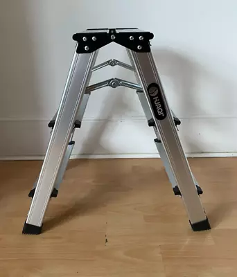 New Heavy Duty HUAQI Aluminium 3 Step Ladder Folding Stool Platform High Quality • £36.99