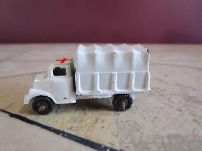 Vintage 2 Inch Slush Mold Barclay Metal White Red Cross Army Truck 1950's • $14.99