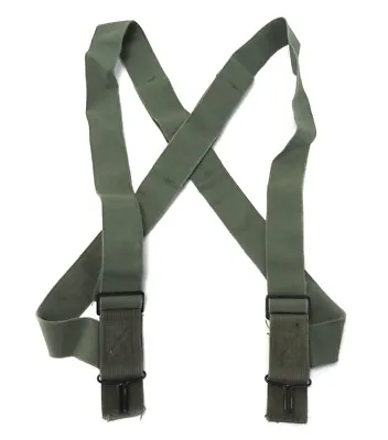 Vintage Military Issue M-1950 Trouser Pant Suspenders Elastic Od Green Usa Made  • $9.99