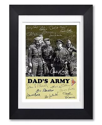 Dads Army Cast Signed Poster Print Tv Show Series Season Photo Autograph Gift • £7.99