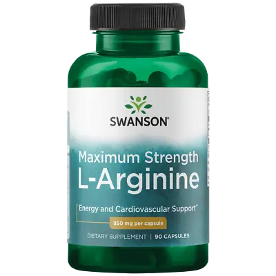 Swanson L-arginine - Maximum Strength 850 Mg 90 Capsules • $8.99