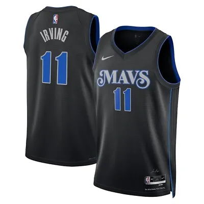 Dallas Mavericks Kyrie Irving Nike Black 2023/24 Swingman Jersey City Edition • $249.99