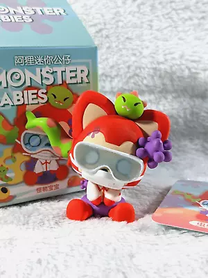 Ali Fox Monster Babies Worm Mini Figure Blind Box Collectible Cute Zombie Animal • $16