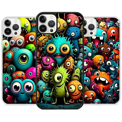 Cute Monsters Pattern Colorful Phone Case Cover For IPhone X 11 Kawaii Art Gift • £6.79