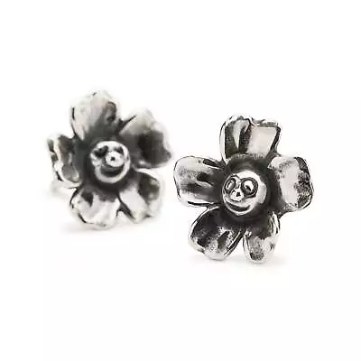 TROLLBEADS Earrings Flower Joy 925 Serling Silver TAGEA-00107 • $69.54