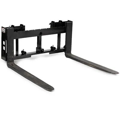 Titan Attachments Skid Steer Pallet Fork Frame Attachment 60? Fork Blades QH1 • $674.96