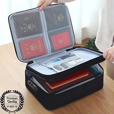 Mens Bag Document Files Paper Work Business Travel Passport Briefcase Organiser • $31.58