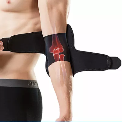 £3.84 • Buy Tennis Elbow Support Brace Golfer Arthritis GYM Compress Sleeve Adjustable Strap