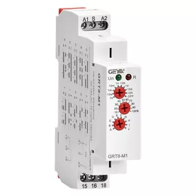 GRT8-M1 On Off Time Delay Relay 16A AC/DC12V-240V Multifunction Din Rail AU4 • £15.92