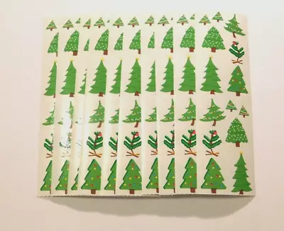 Mrs. Grossman's Lot Of 10 Strips Tiny Christmas Trees 2005 Stickers Scrapbooking • $12.99